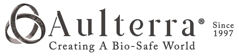 Aulterra creating a bio safe world logo